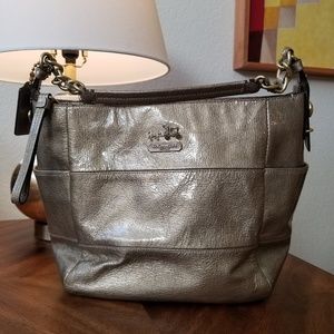 Coach Tribeca Metallic Patent Hobo